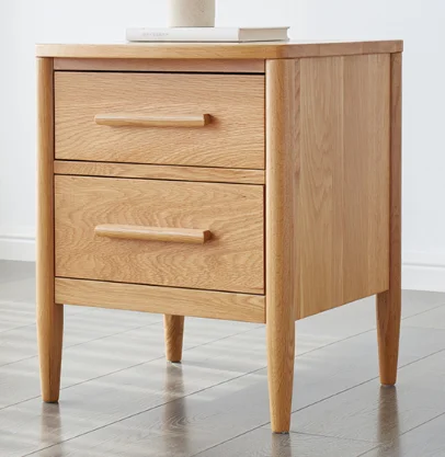 Fuji Double Drawer Nightstand