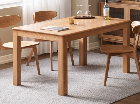 Hemu Dining Table (Thick Slab Thick Leg)