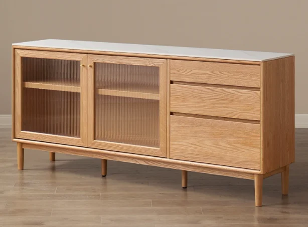 Hemu Sideboard (3 Drawers 2 Doors Sintered Stone)