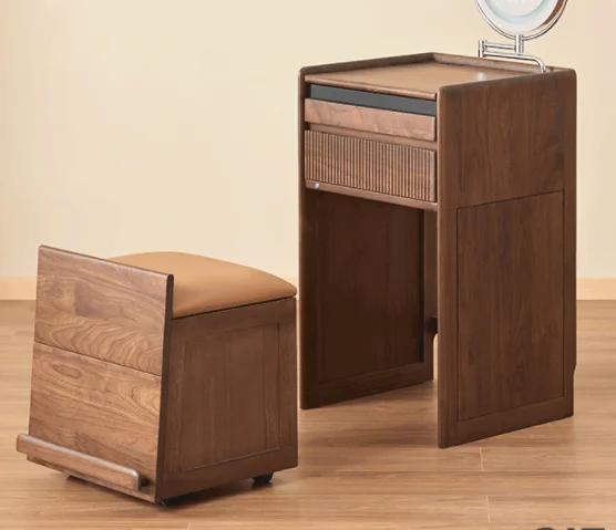 Sliding-Panel Vanity Table