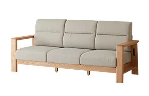 Hemu Sofa (Model I) with Cushion - Beige Yellow