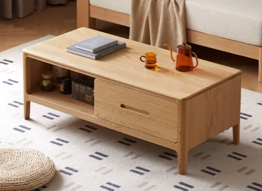 Jiamo Coffee Table(2-Drawer 1 Sliding Door)