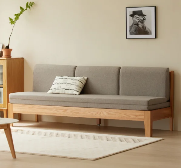 Jiamo Sofa Bed (Model C) with Cushion - Grey