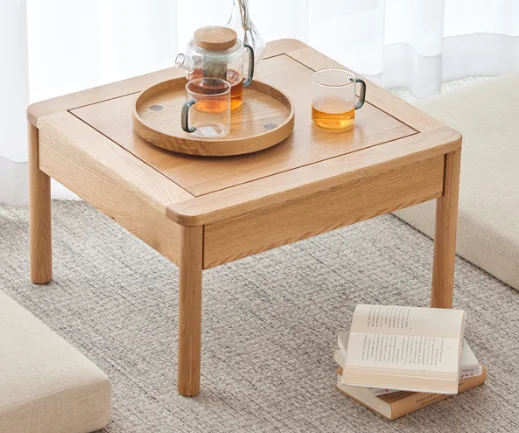Seattle B Footstool with Cushion - Beige